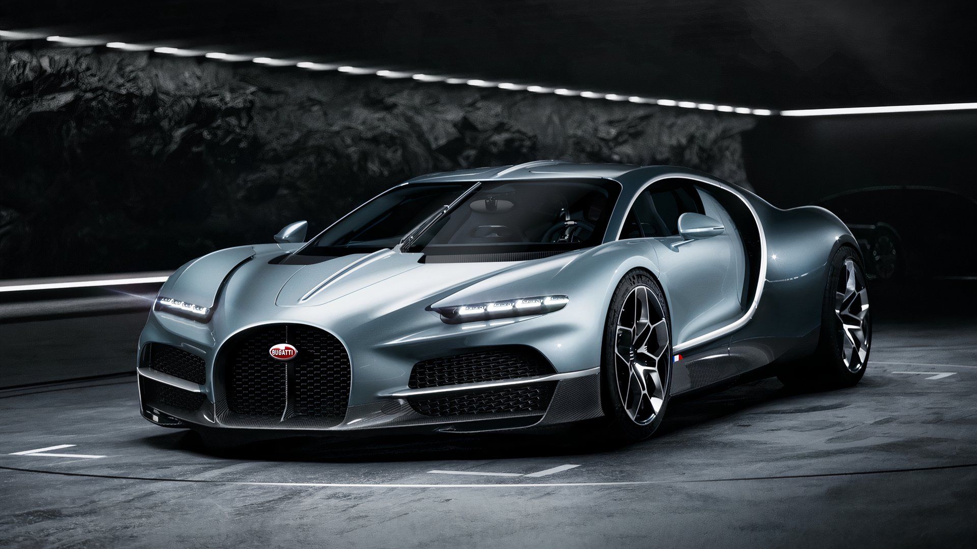 3/4 front view of 2026 Bugatti Tourbillon