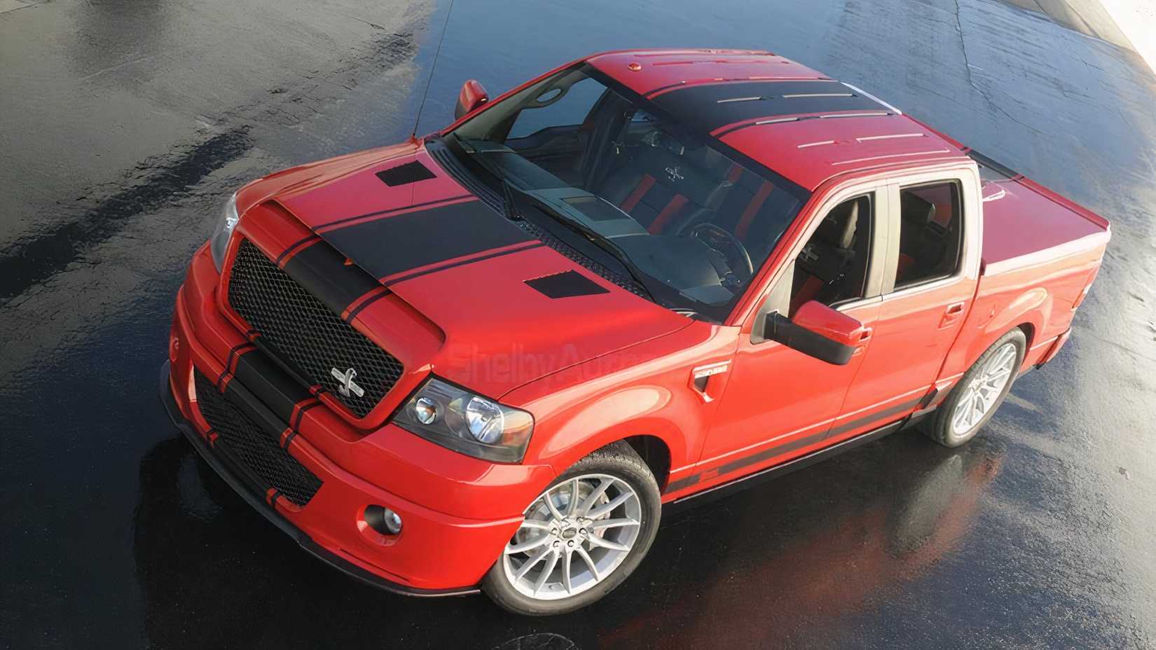 3/4 overhead view of 2010 Shelby Ford F-150 Super Snake