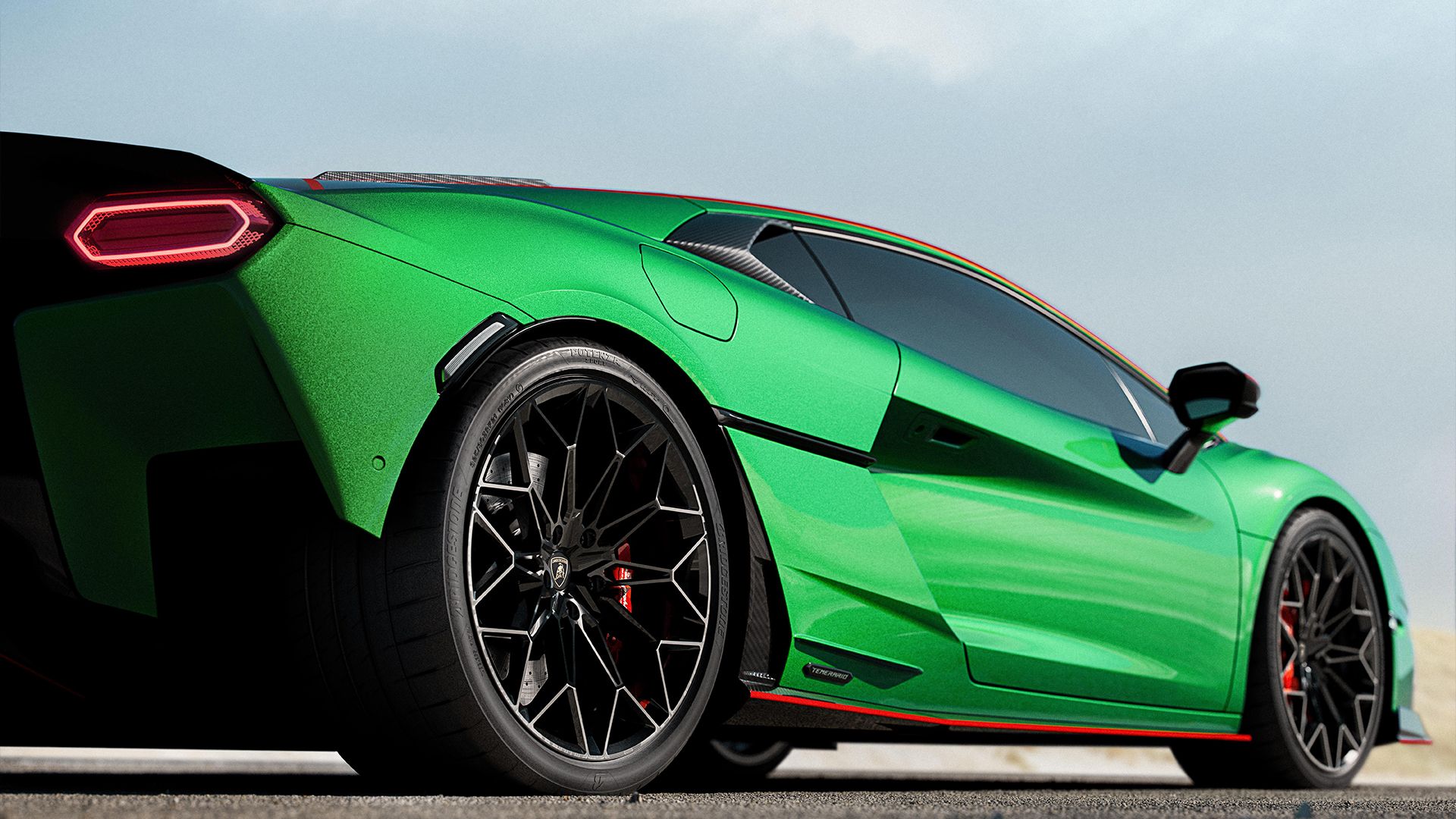 2025 Lamborghini Temerário verde