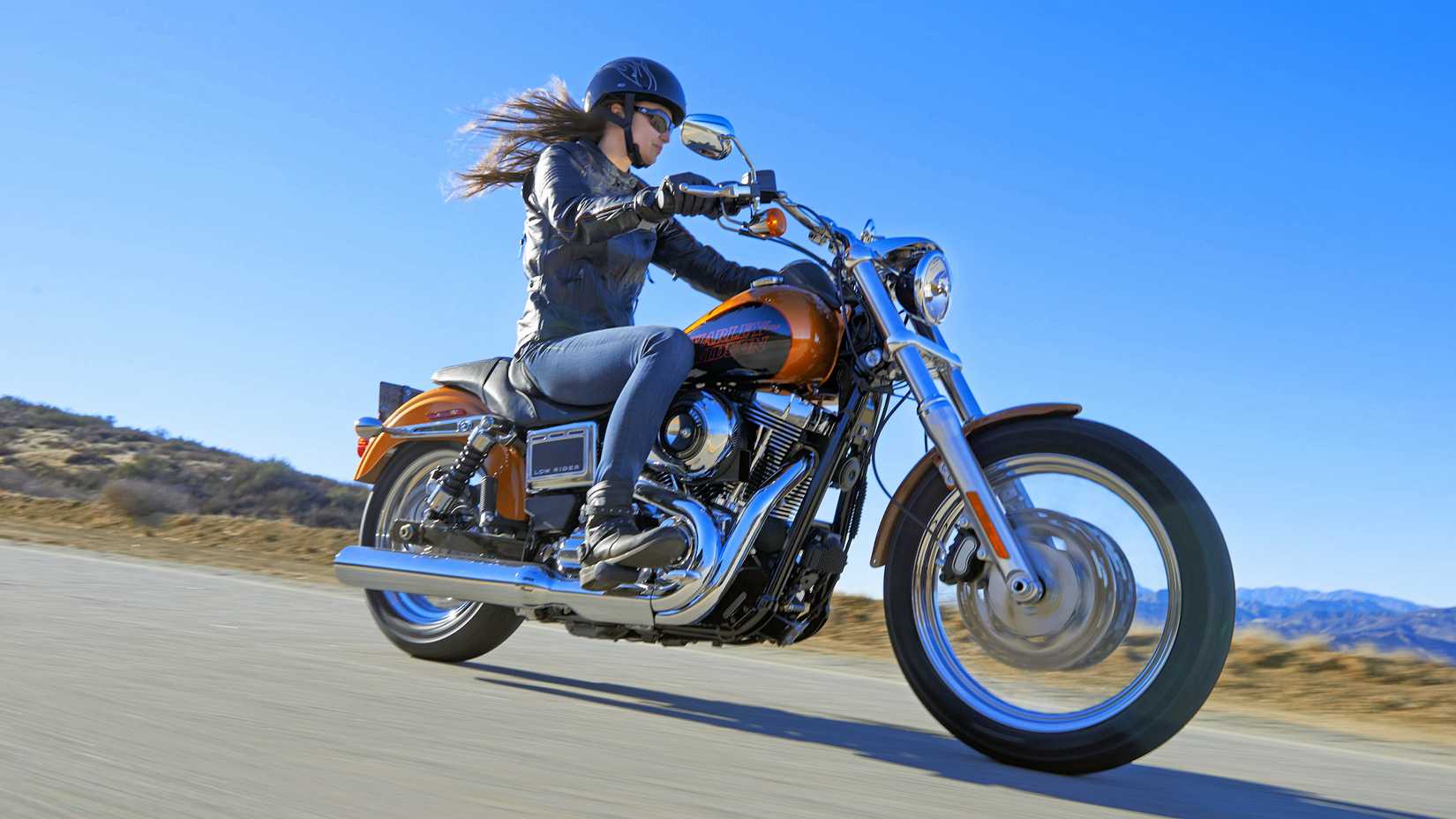 Rider on a 2014 Harley-Davidson Dyna Low Rider
