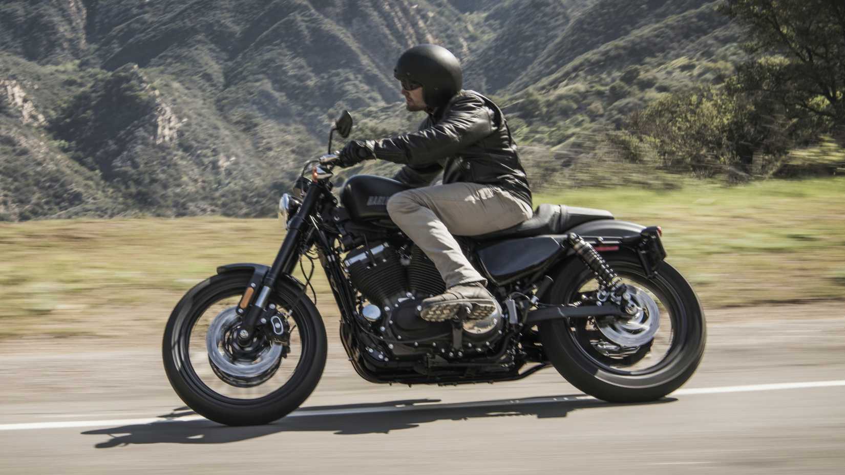 Rider on a 2016 Harley-Davidson Sportster