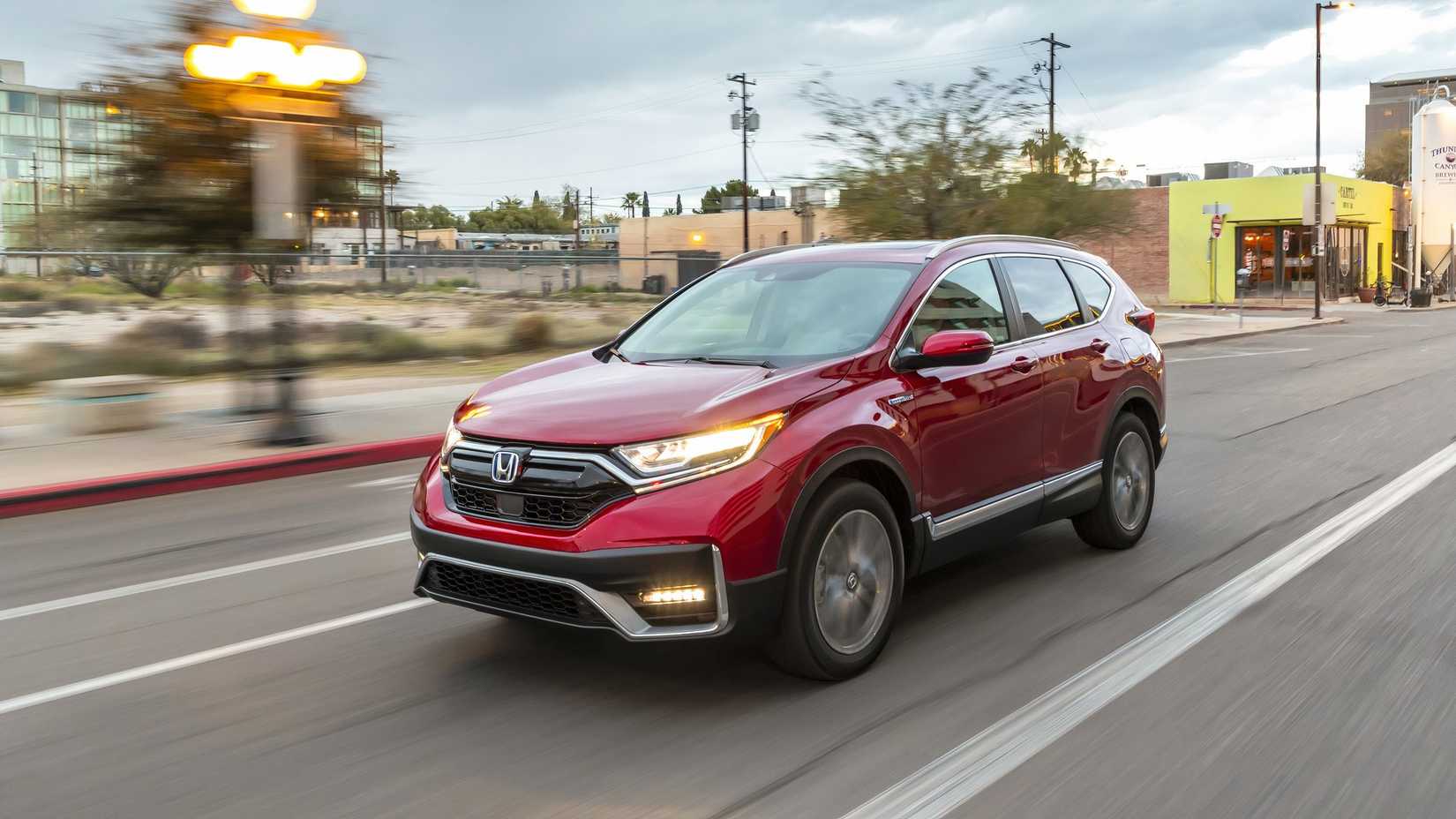 red 2021 Honda CR-V Hybrid