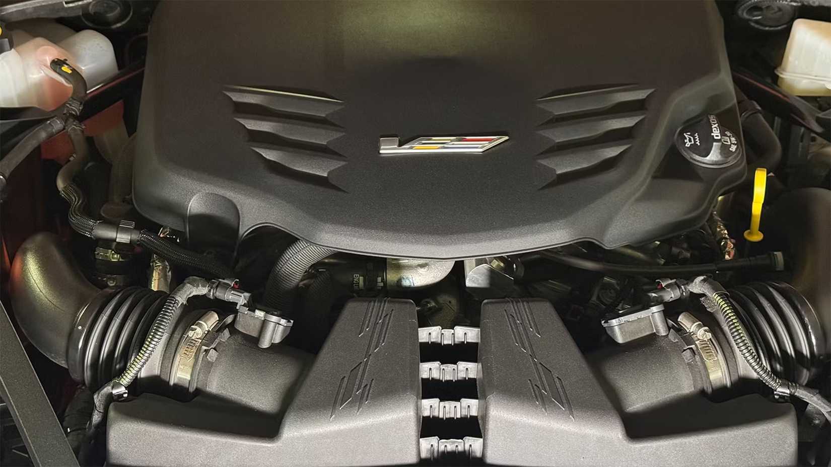 A Shot of the 2023 Cadillac CT4-V Blackwing's engine