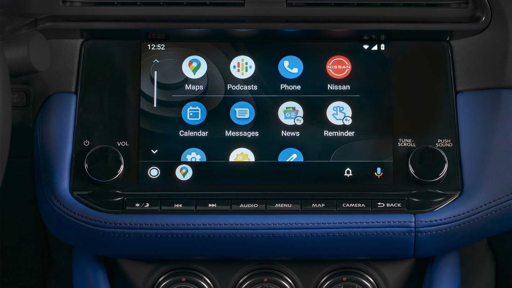 2024 Nissan Z close-up of the infotainment screen