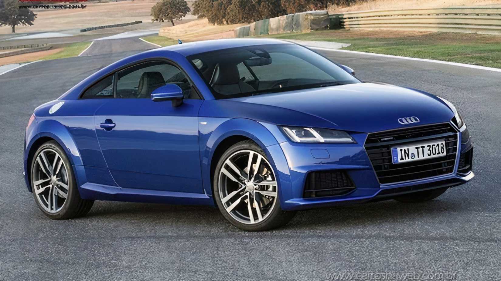 Foto frontal 3/4 de um Audi TT 2017
