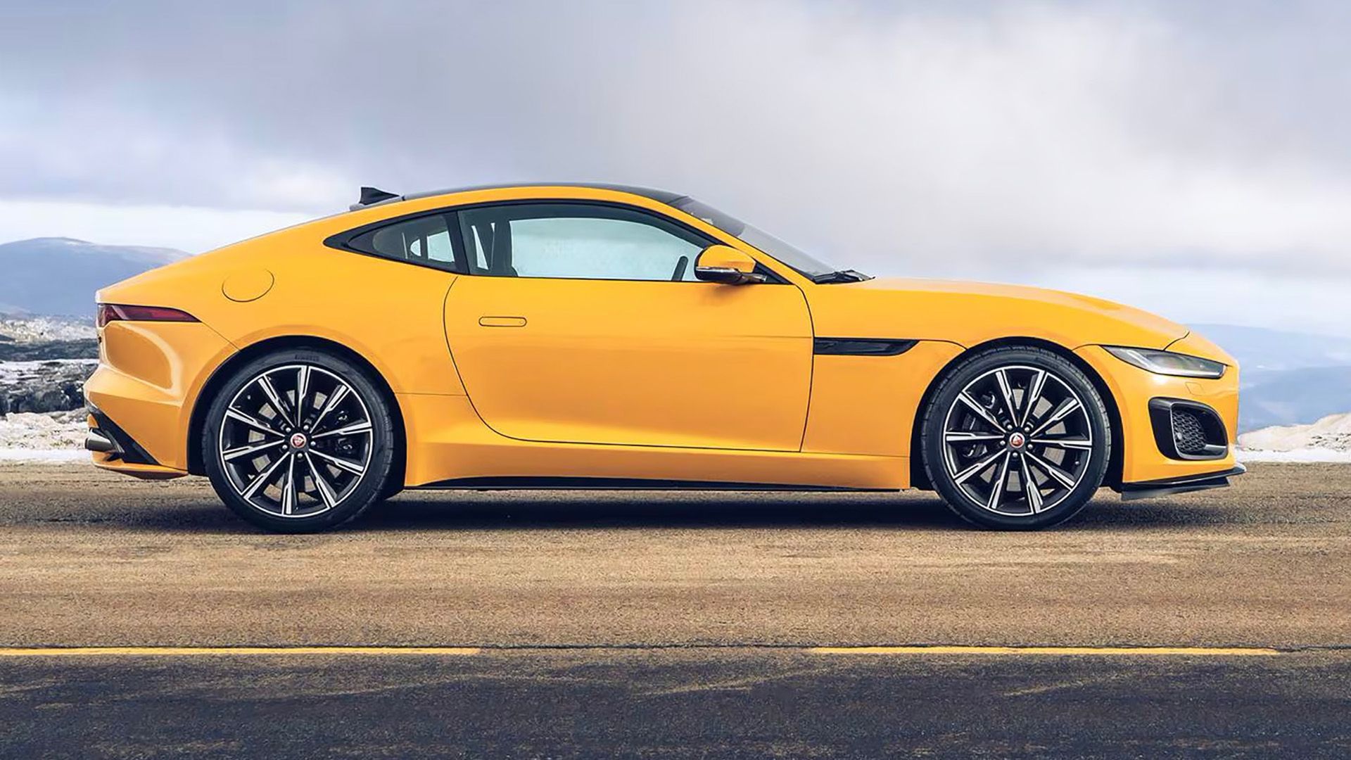 A right hand-side shot of a 2023 Jaguar F-Type R