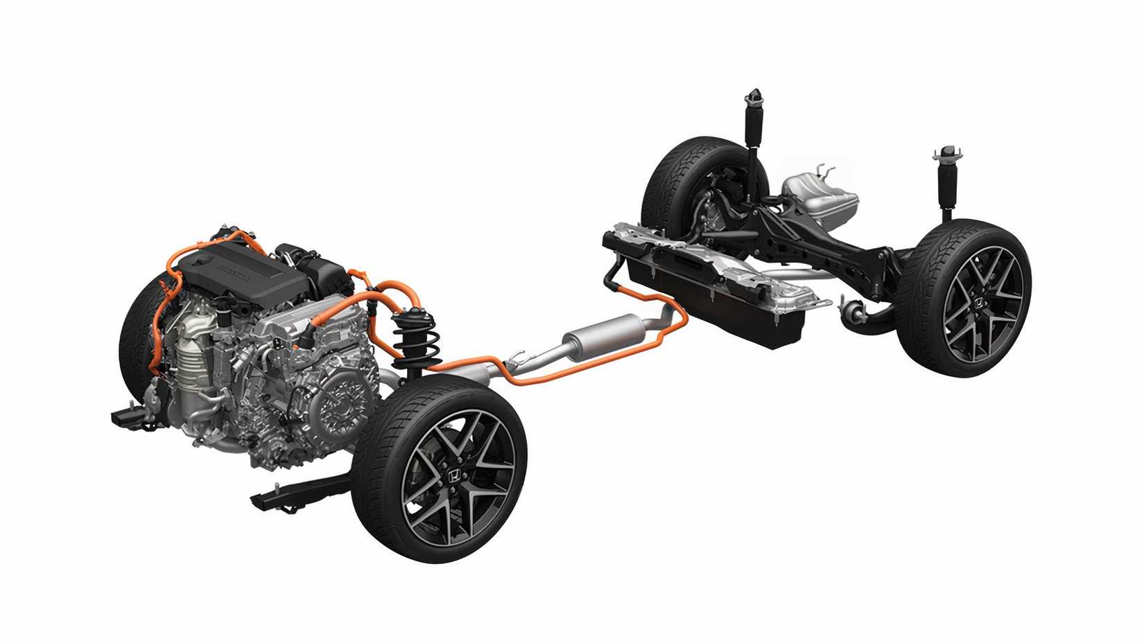 Honda e-HEV hybrid system chassis