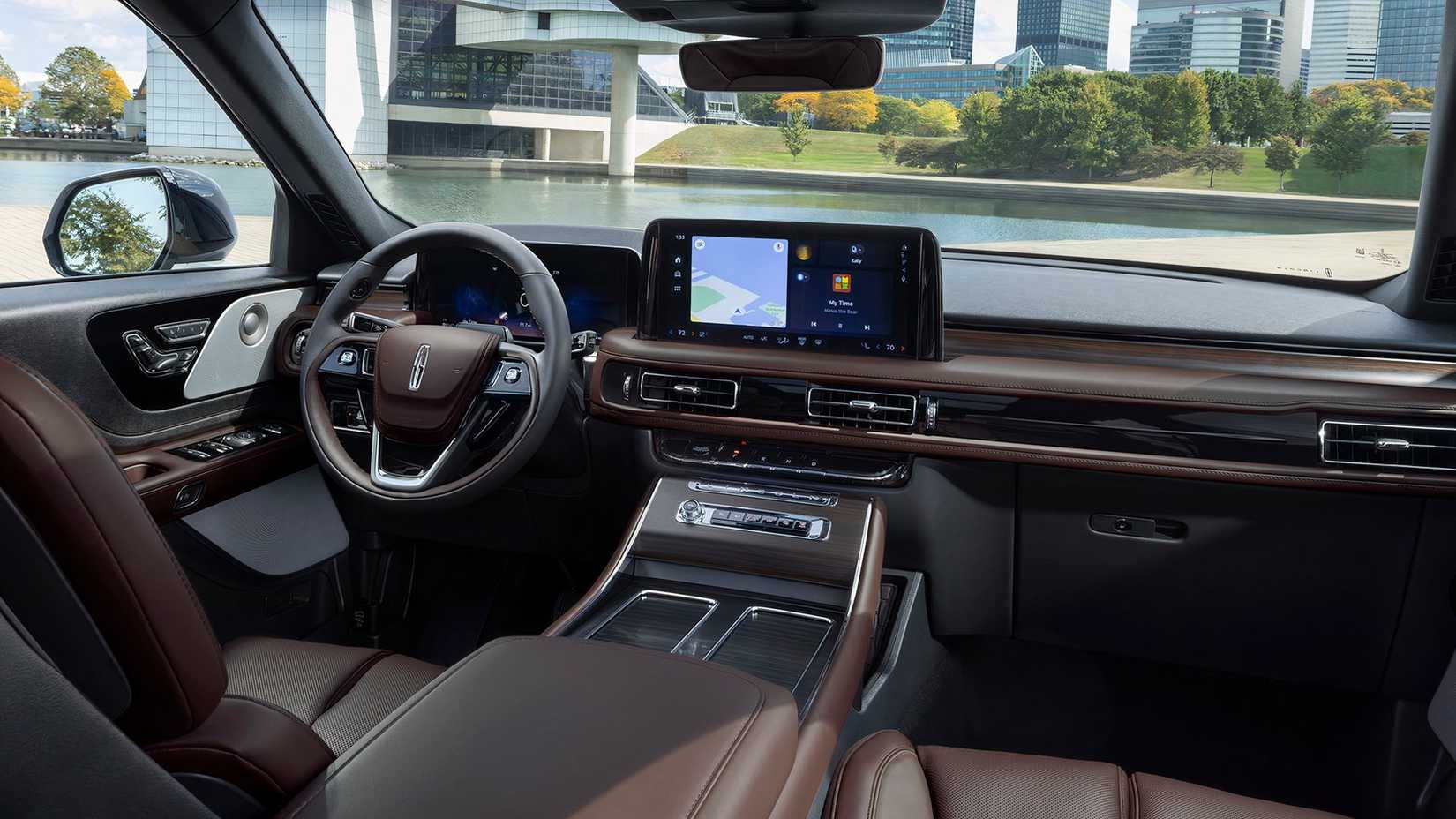The interior of a 2025 Lincoln Aviator