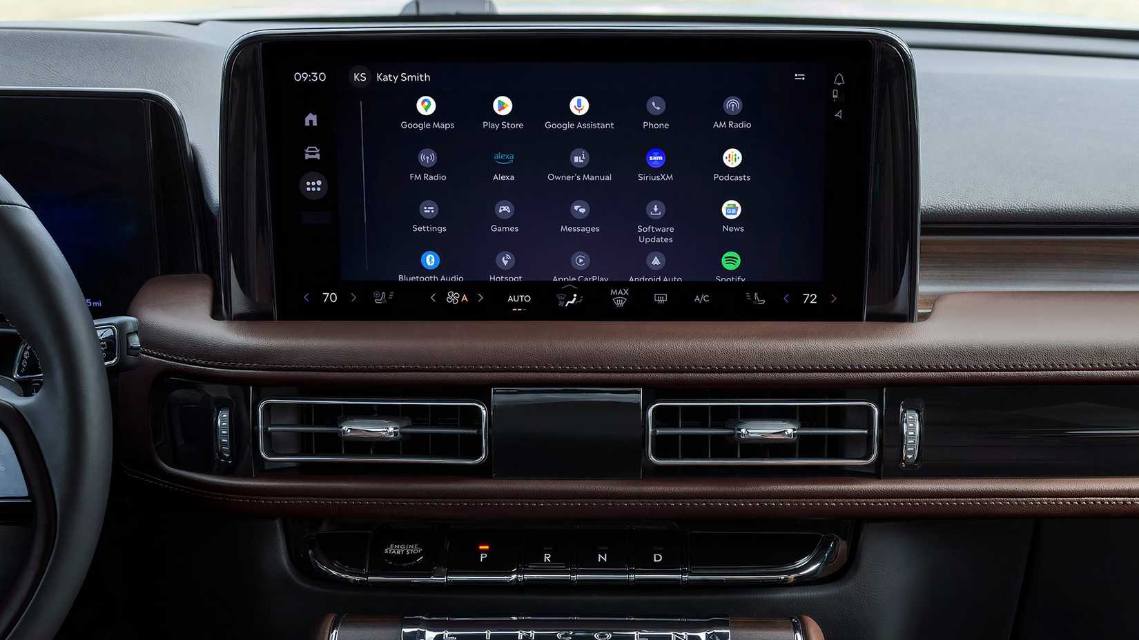 The 13.2-inch infotainment of a 2025 Lincoln Aviator