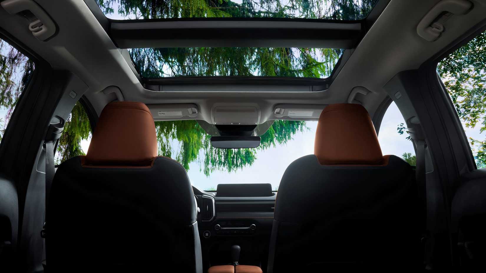 Interior Shot From the 2025 Mazda CX-50 Rear Seats