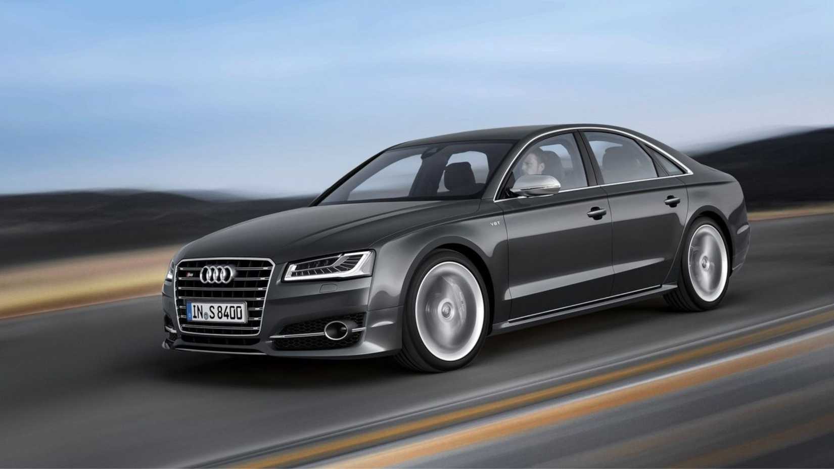 2015 Audi S8 in gray being driven