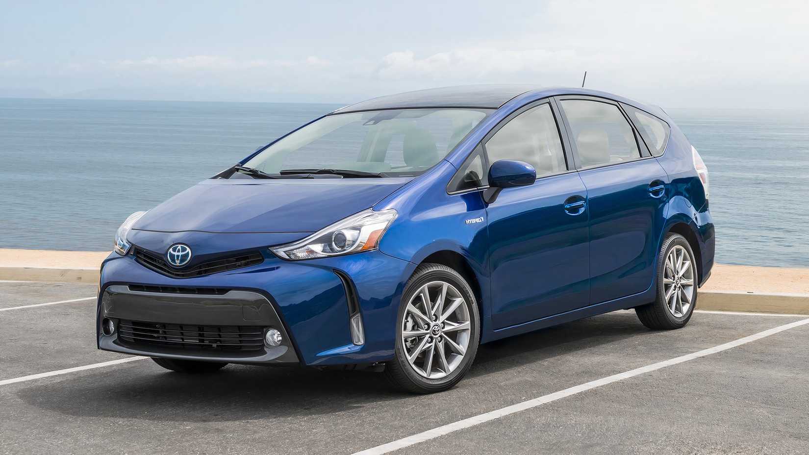 blue 2016 Toyota Prius V