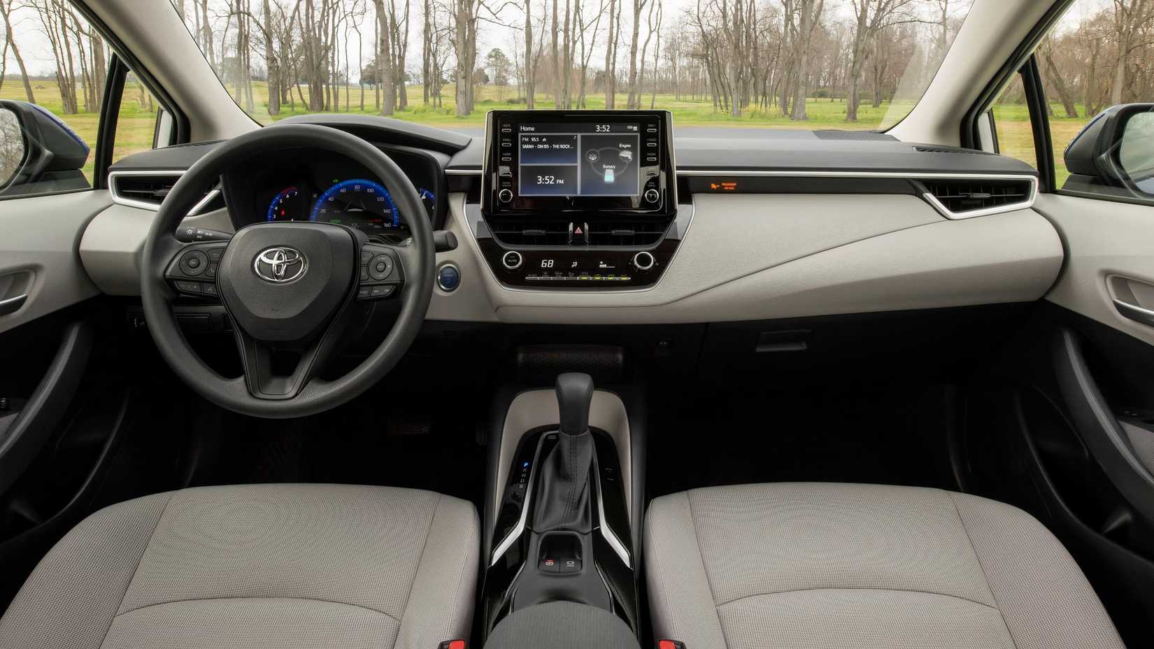 Interior Shot of the Dashboard 2022 Toyota Corolla Hybrid