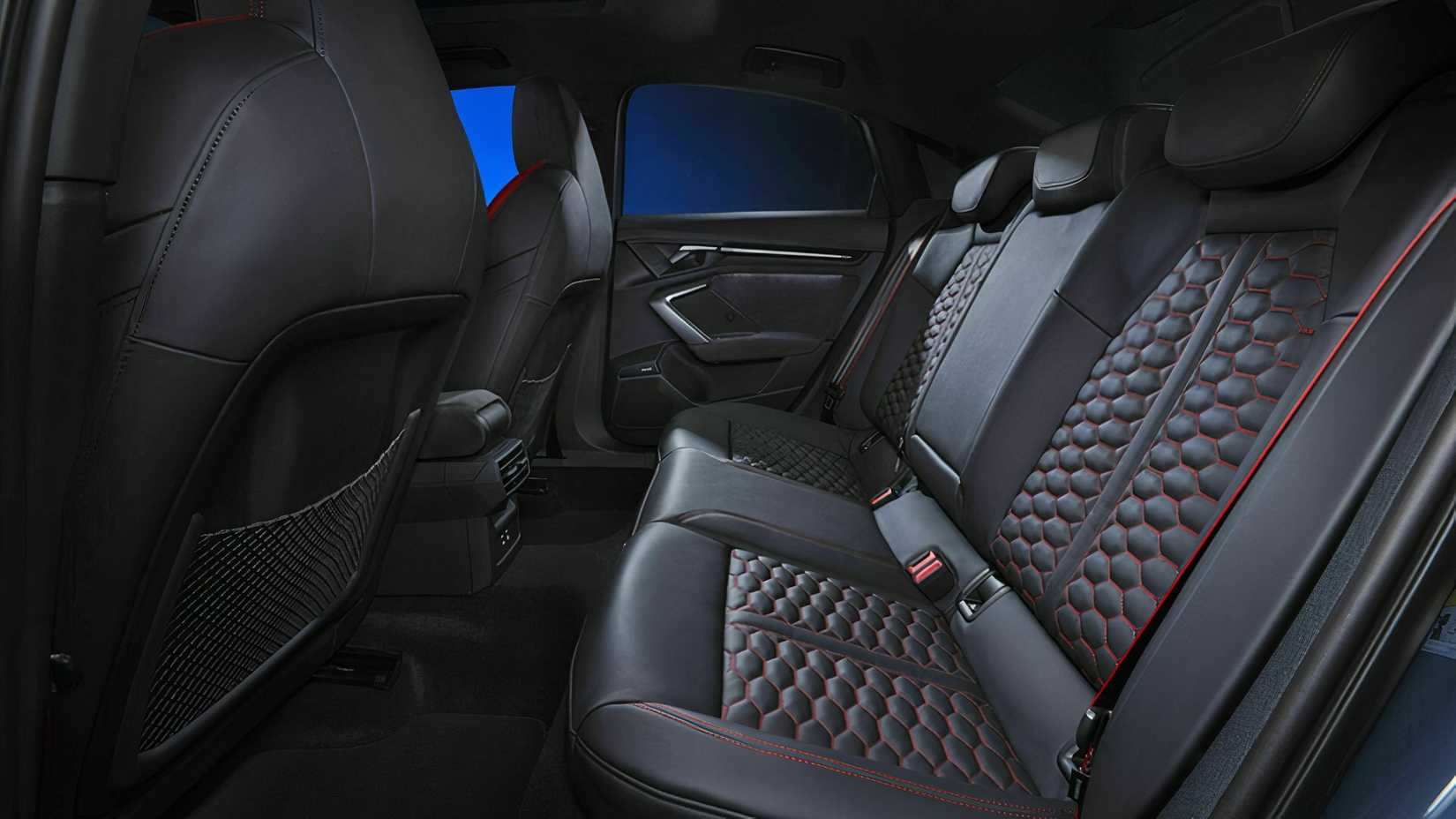 Interior view in the Audi RS3