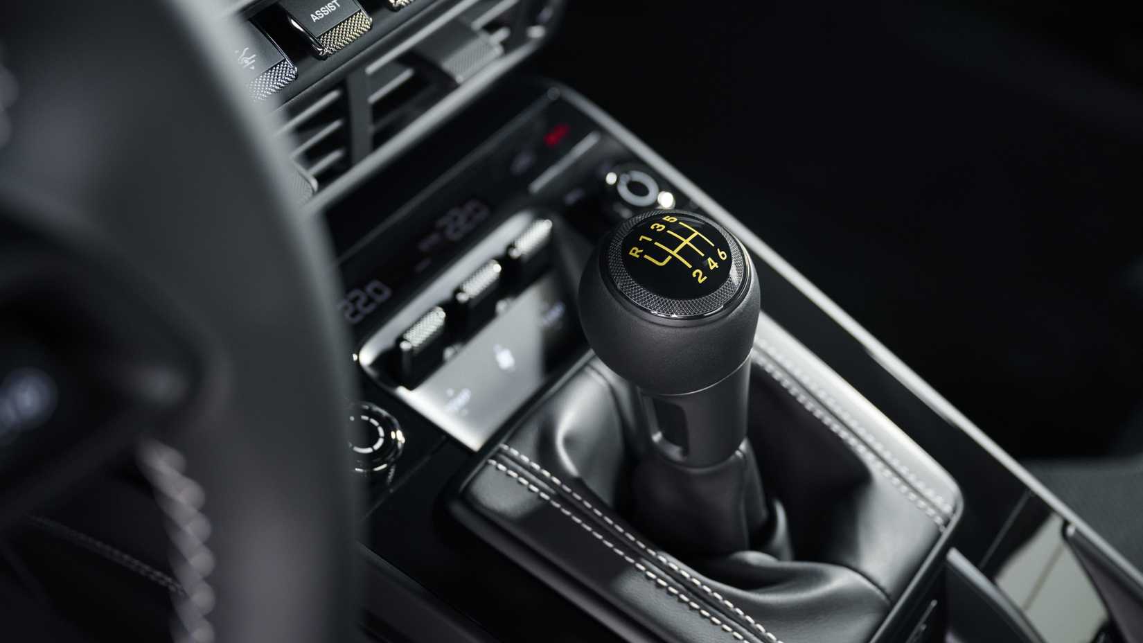 Shot of the 2025 Porsche 911 GT3 Manual's Stick Shifter