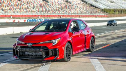 2025 Toyota GR Corolla Premium Plus at the Charlotte Motor Speedway