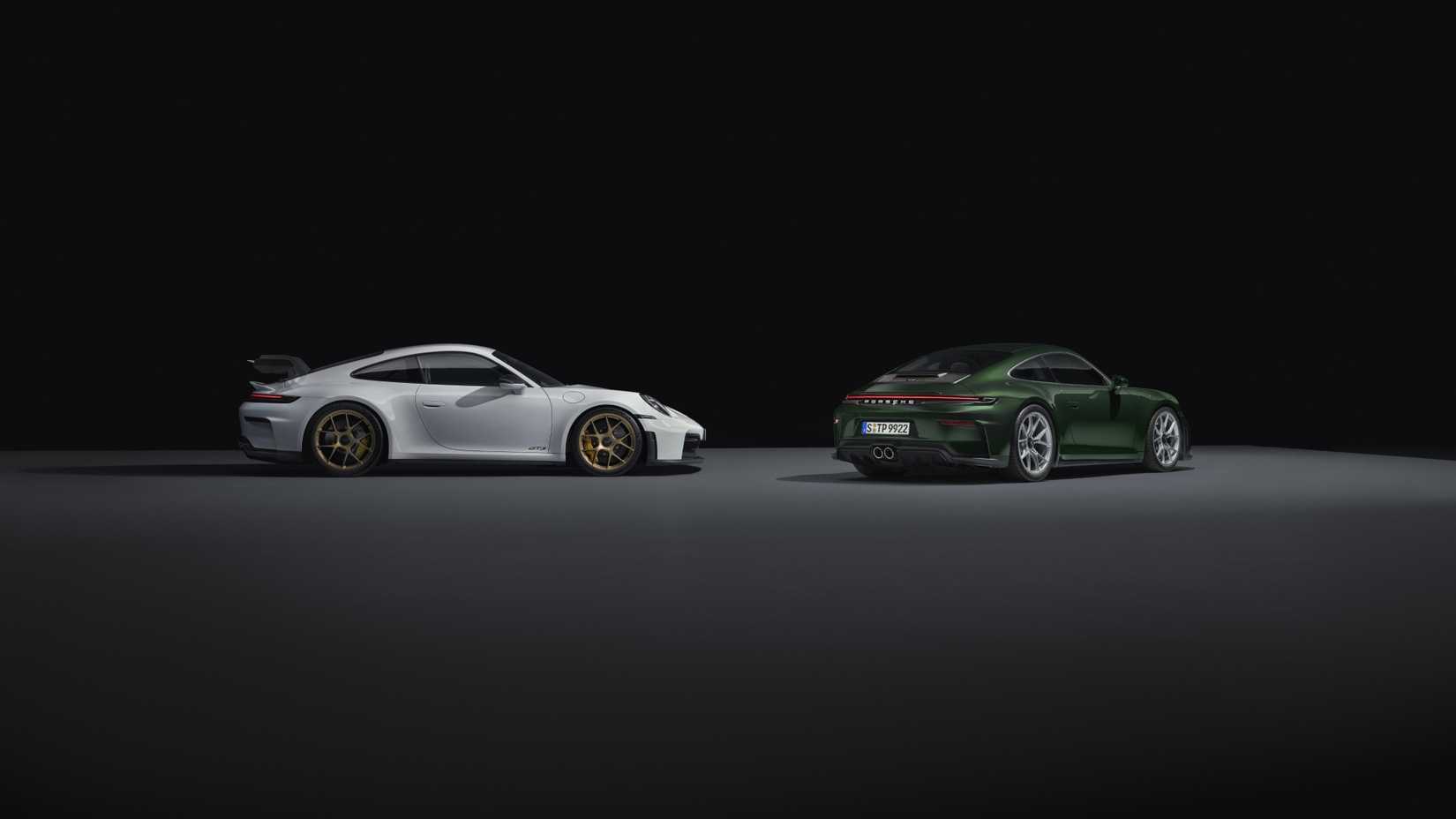 Shot of the 2025 Porsche 911 GT3 and the GT3 Touring