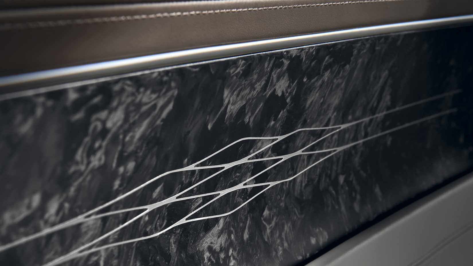 The wood paneling of a 2024 Genesis G90 Long Wheelbase