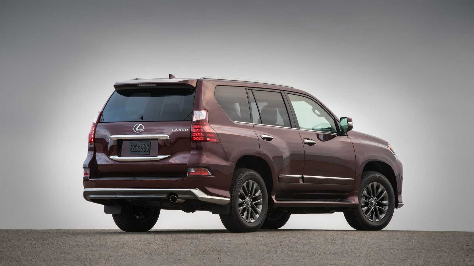 Rear 3/4 shot of a 2018 Lexus GX 460 parked