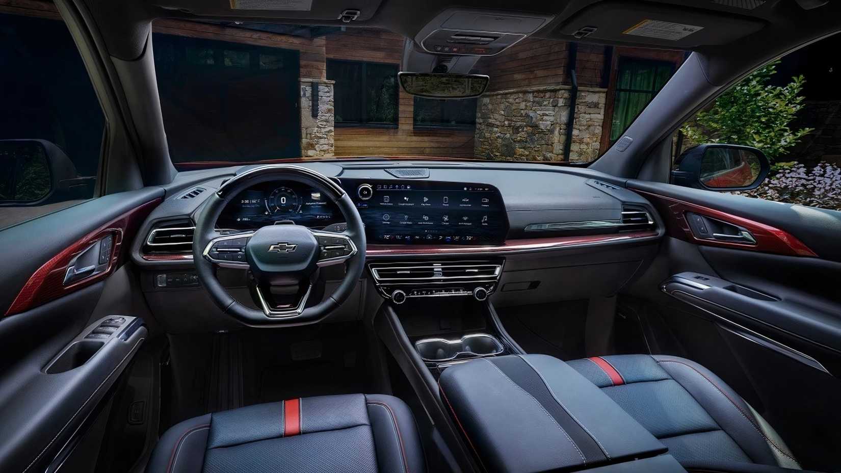 Foto do interior de um Chevrolet Traverse 2025