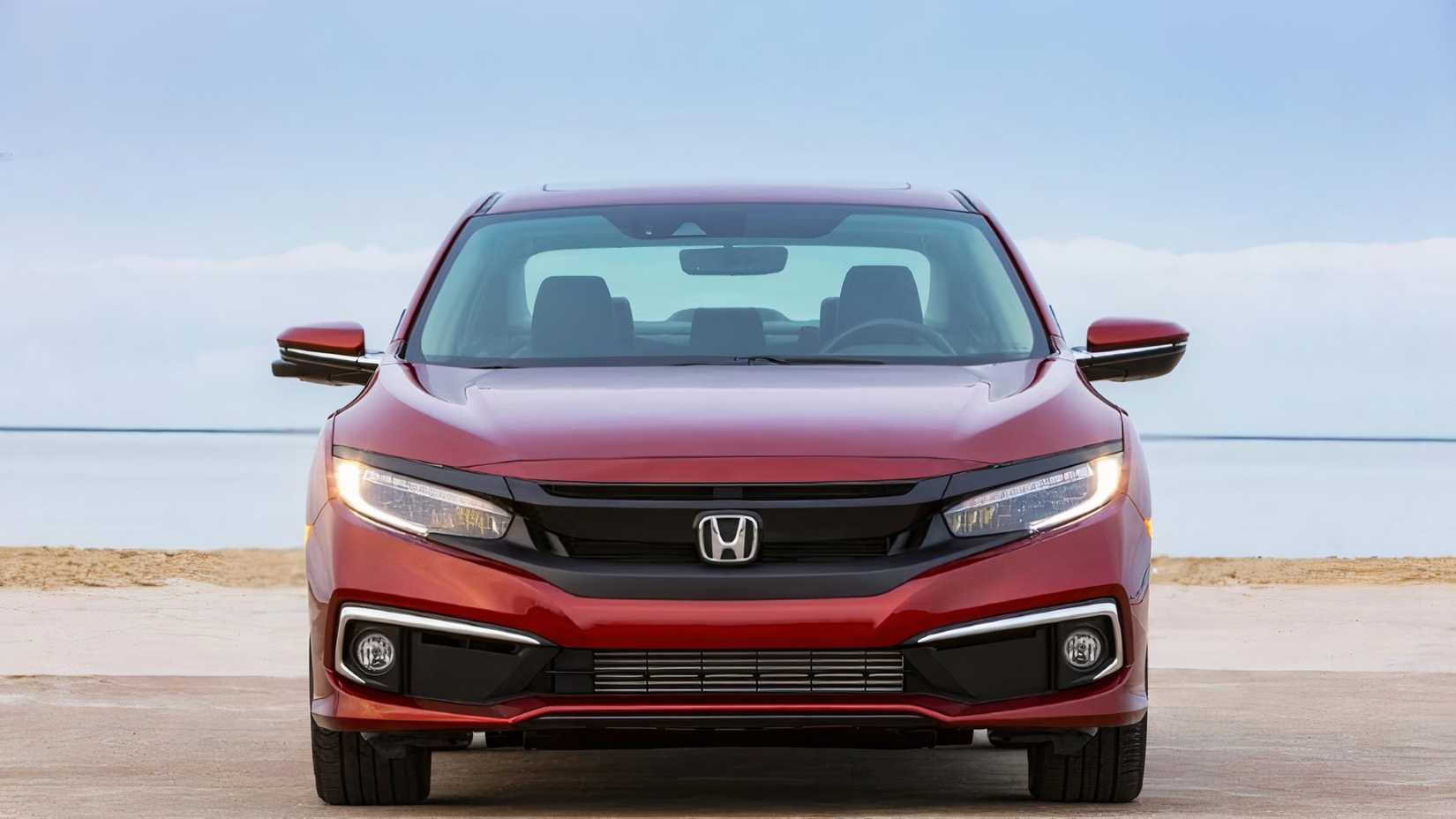 Front view of a 2020 Honda Civic Touring