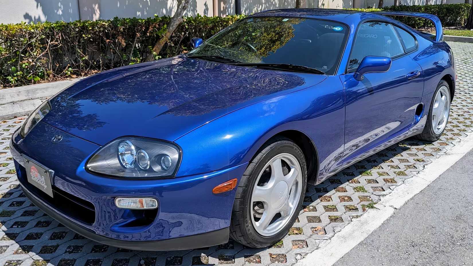 1996 Toyota Supra RZ, front quarter view, blue