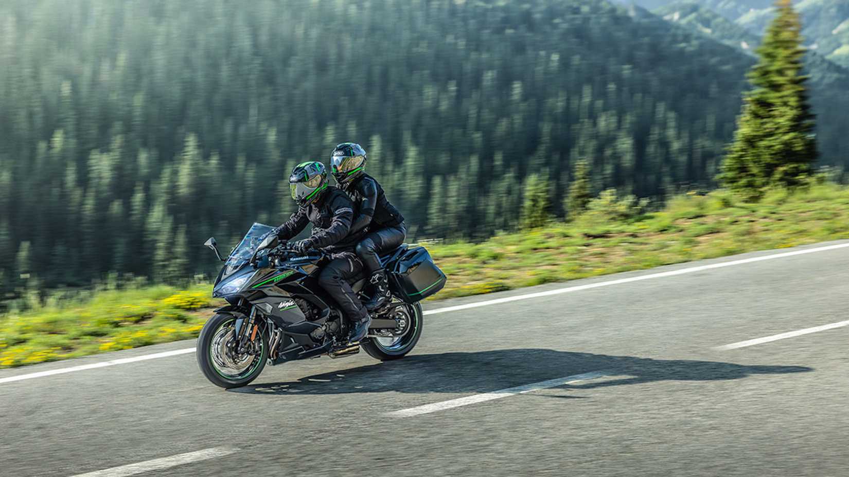 2025 Ninja 1100SX with passenger