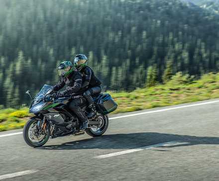 2025 Ninja 1100SX with passenger