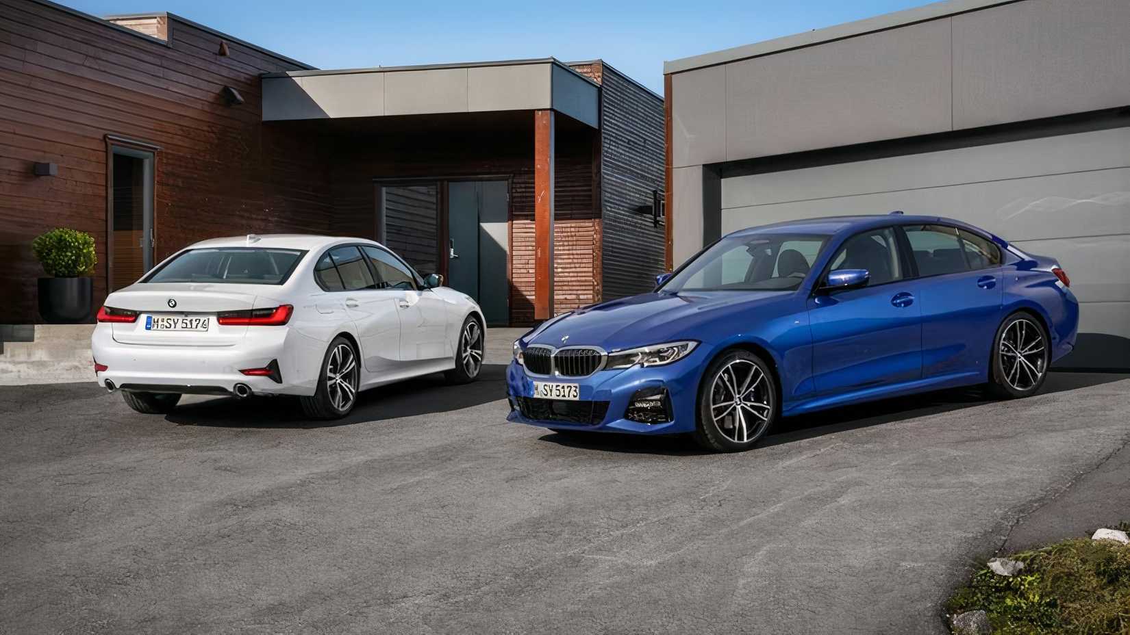 Shot of two 2020 BMW 3-series