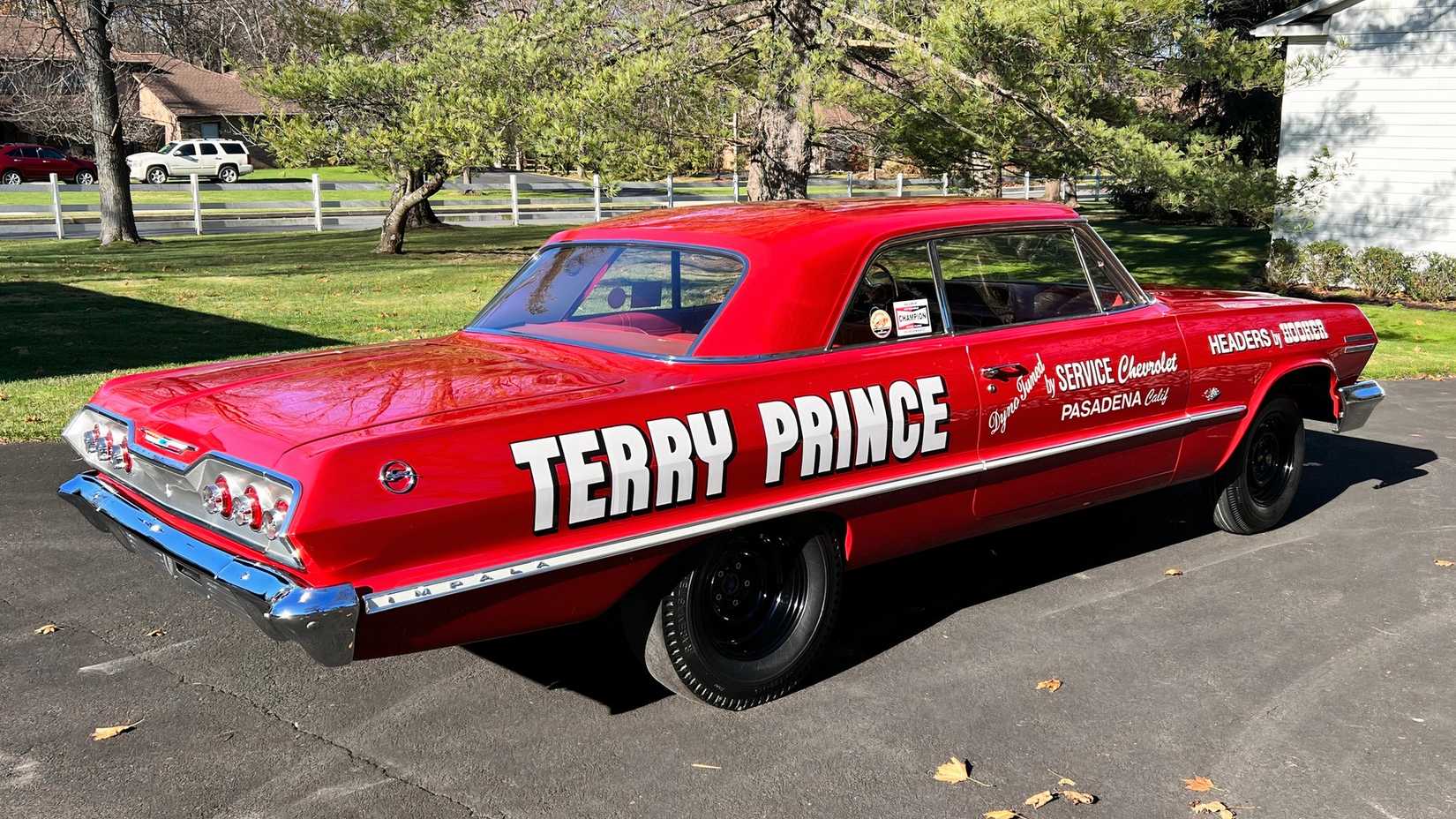 3/4 rear view of 1963 Chevrolet Impala Z11 Terry Price