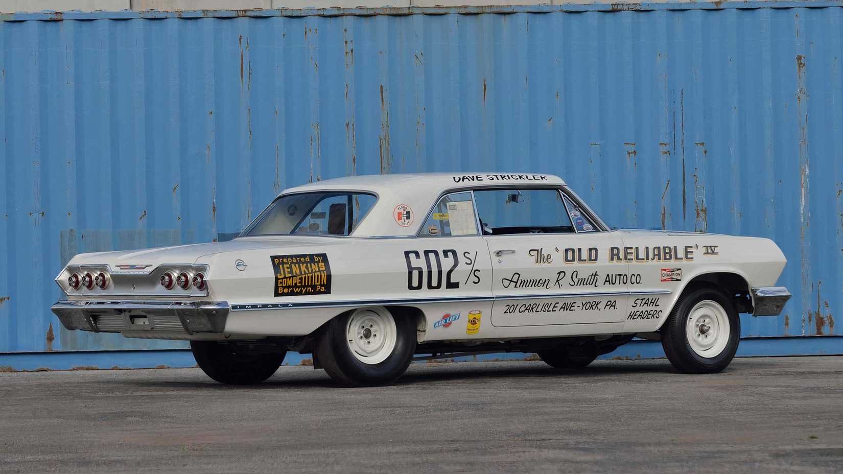 3/4 rear view of 1963 Chevrolet Impala Z11 The Old Reliable