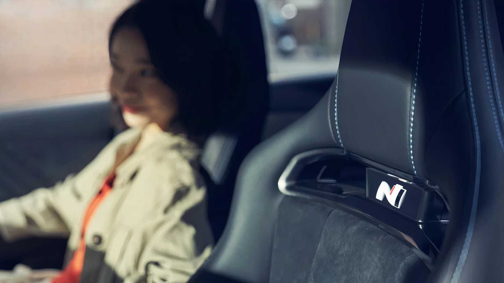 Interior shot of a 2025 Hyundai Elantra N