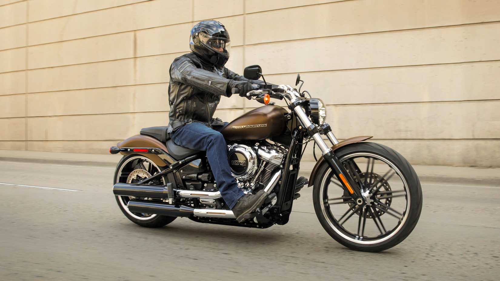 Rider on a 2019 Harley-Davidson Breakout
