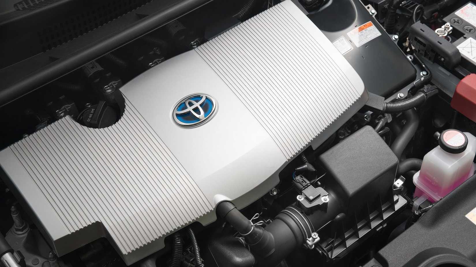 O motor de um Toyota Prius 2016