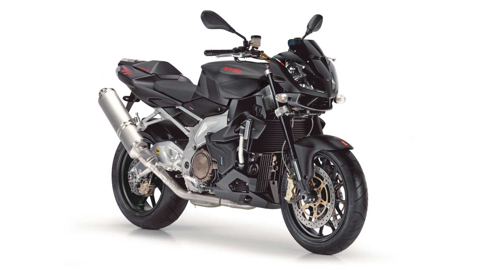 2011 Aprilia Tuono 1000 R front third quarter view