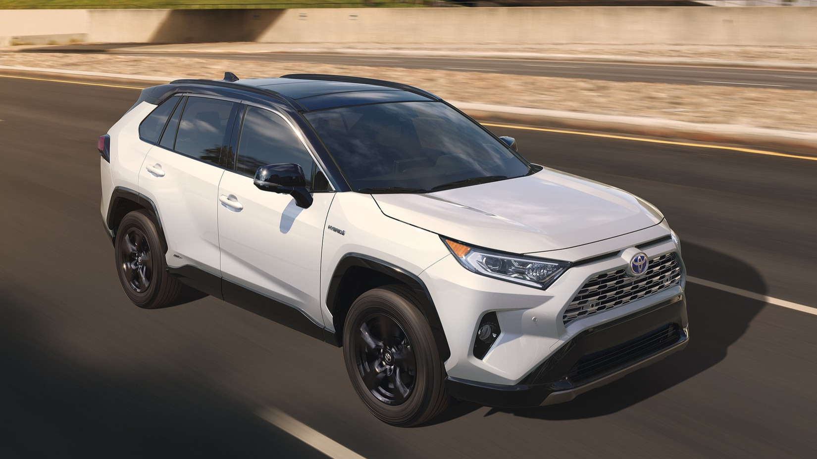white 2020 Toyota RAV4 Hybrid