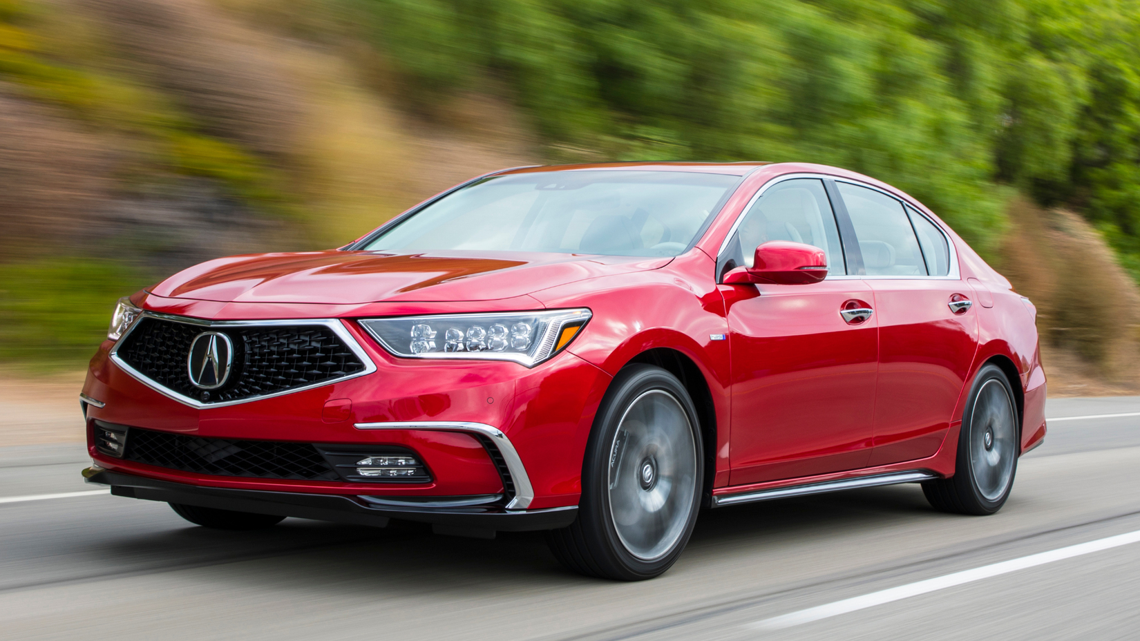 2020 Acura RLX Sport Hybrid Driving