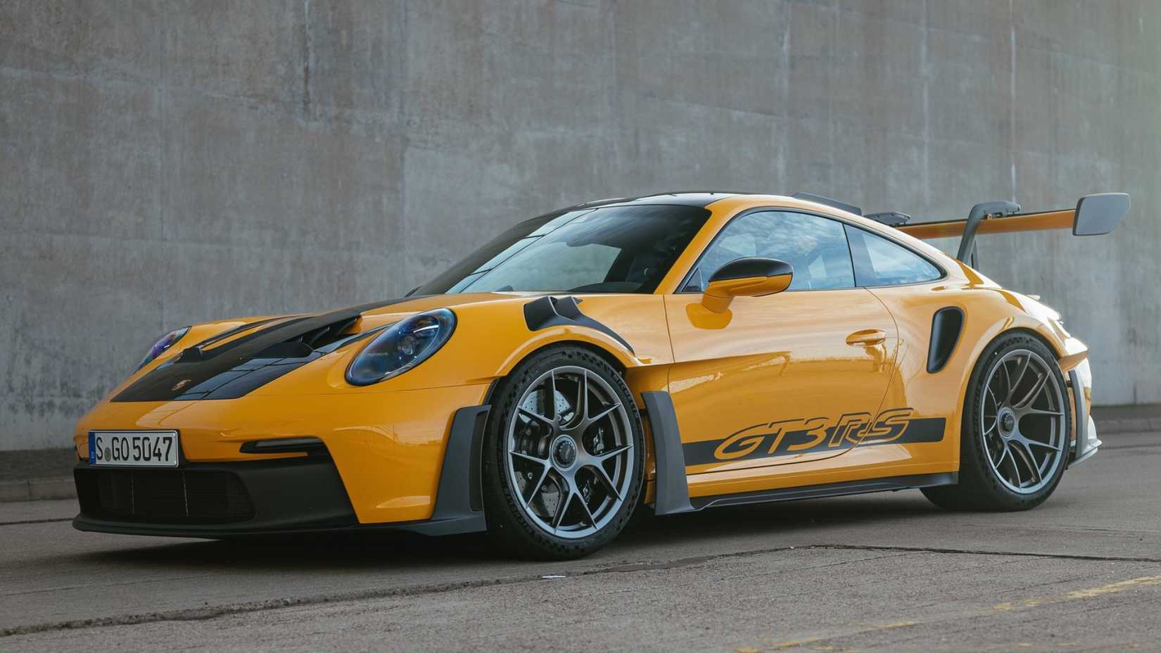 Yellow 2023 Porsche 911 GT3 RS