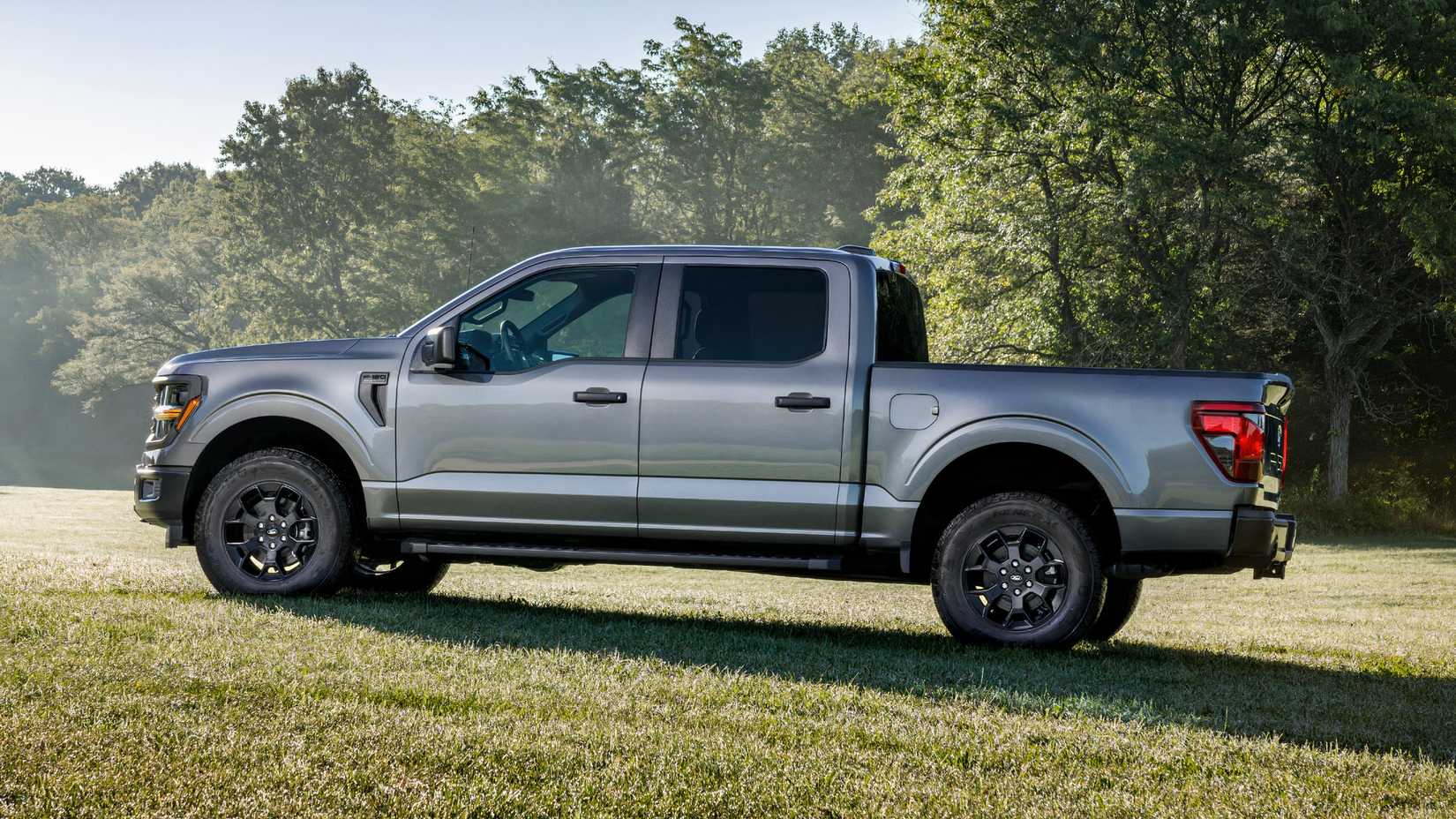 Side profile shot of a 2024 Ford F-150 STX