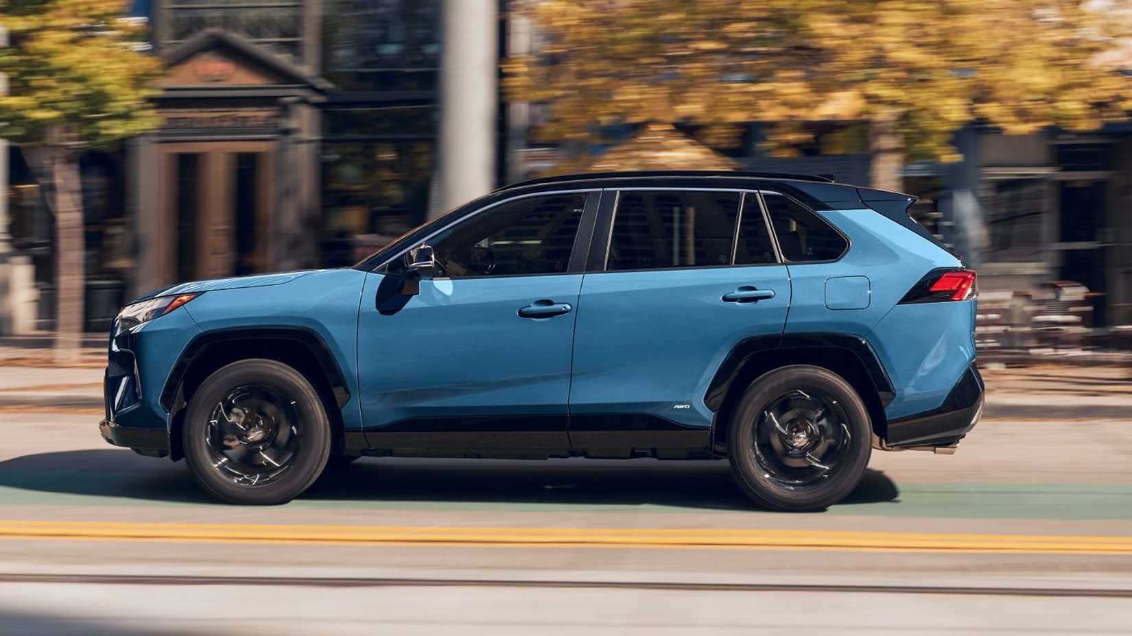 blue 2024 Toyota RAV4 Hybrid