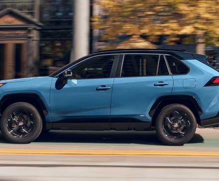 blue 2024 Toyota RAV4 Hybrid