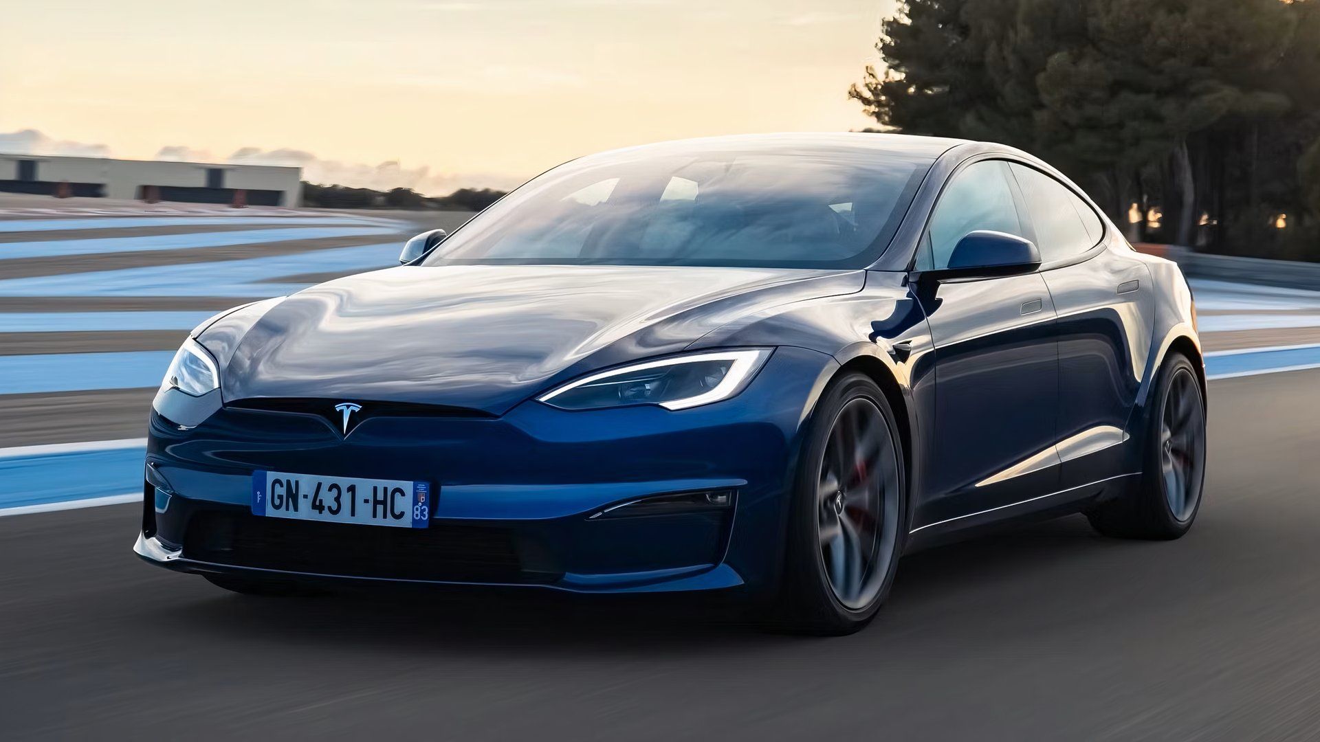 xadrez azul 2024 Tesla Model S