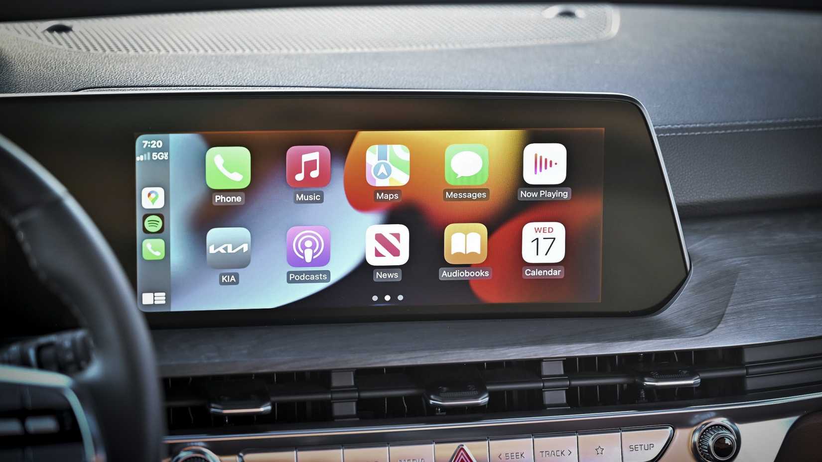 Shot of a 2025 Kia Telluride's infotainment screen