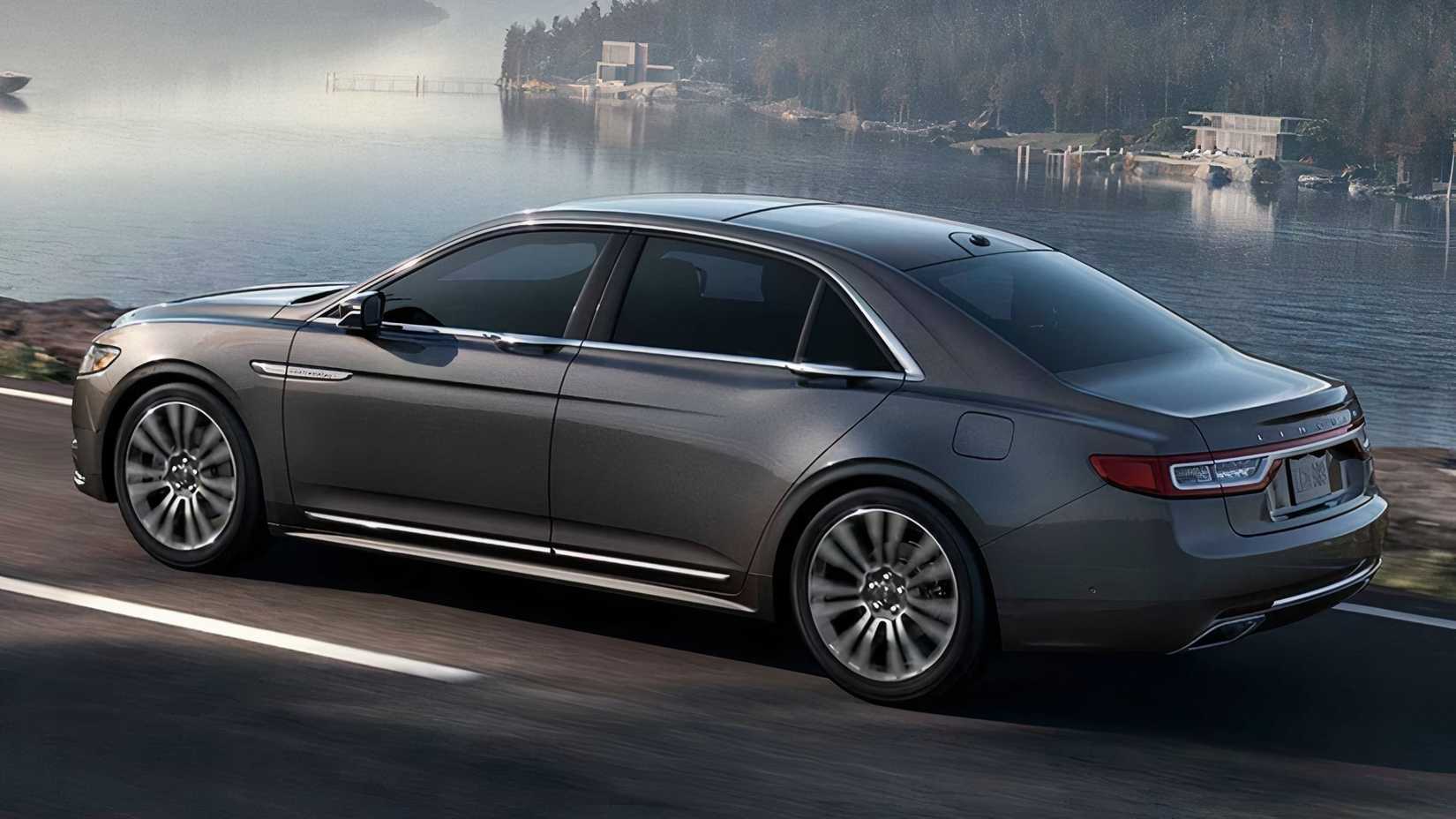 Side action shot of a 2020 Lincoln Continental