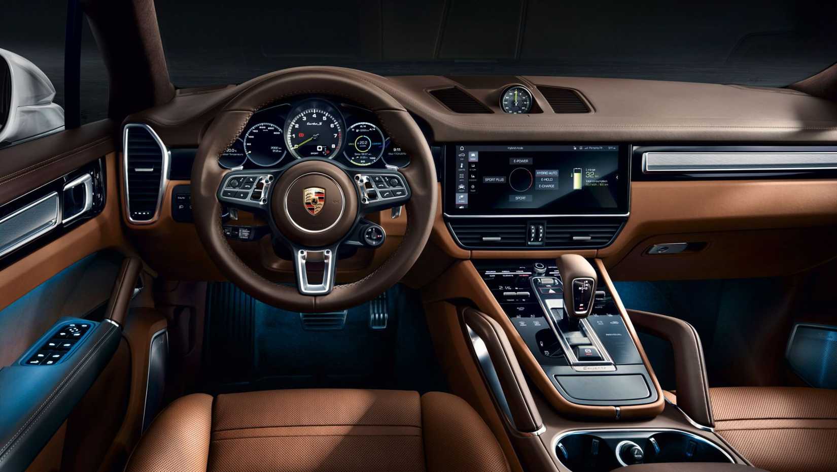 Interior photo of the Porsche Cayenne 2019