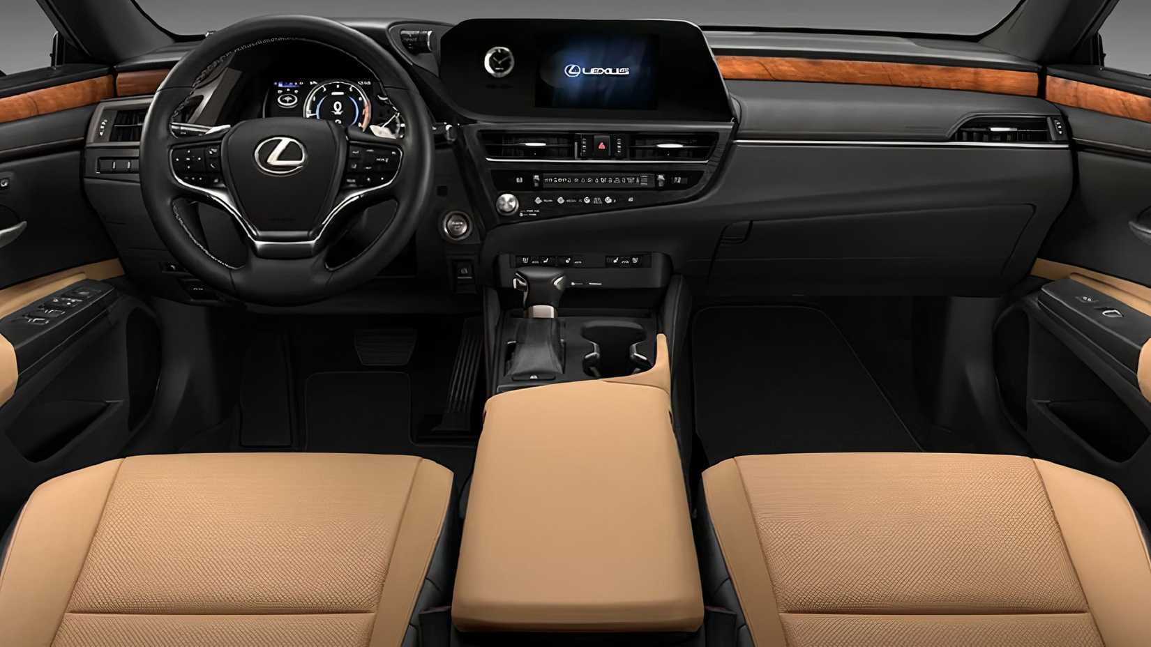 The Lexus ES Hybrid interior.