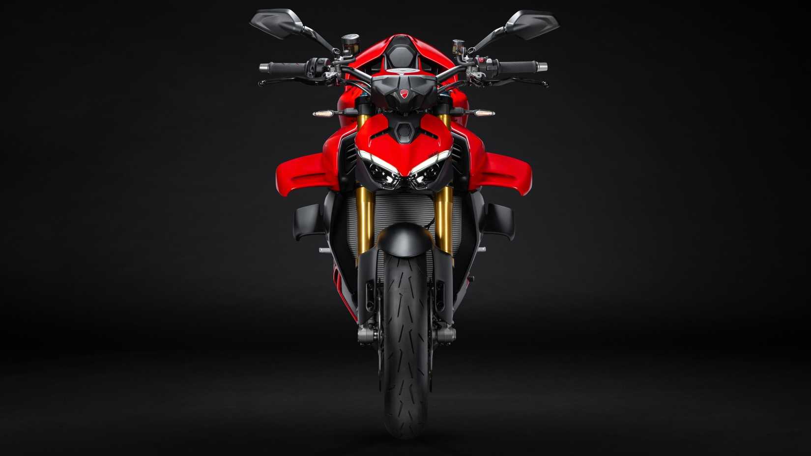 2025 Ducati Streetfighter V4 S enorme foto frontal do winglet superior