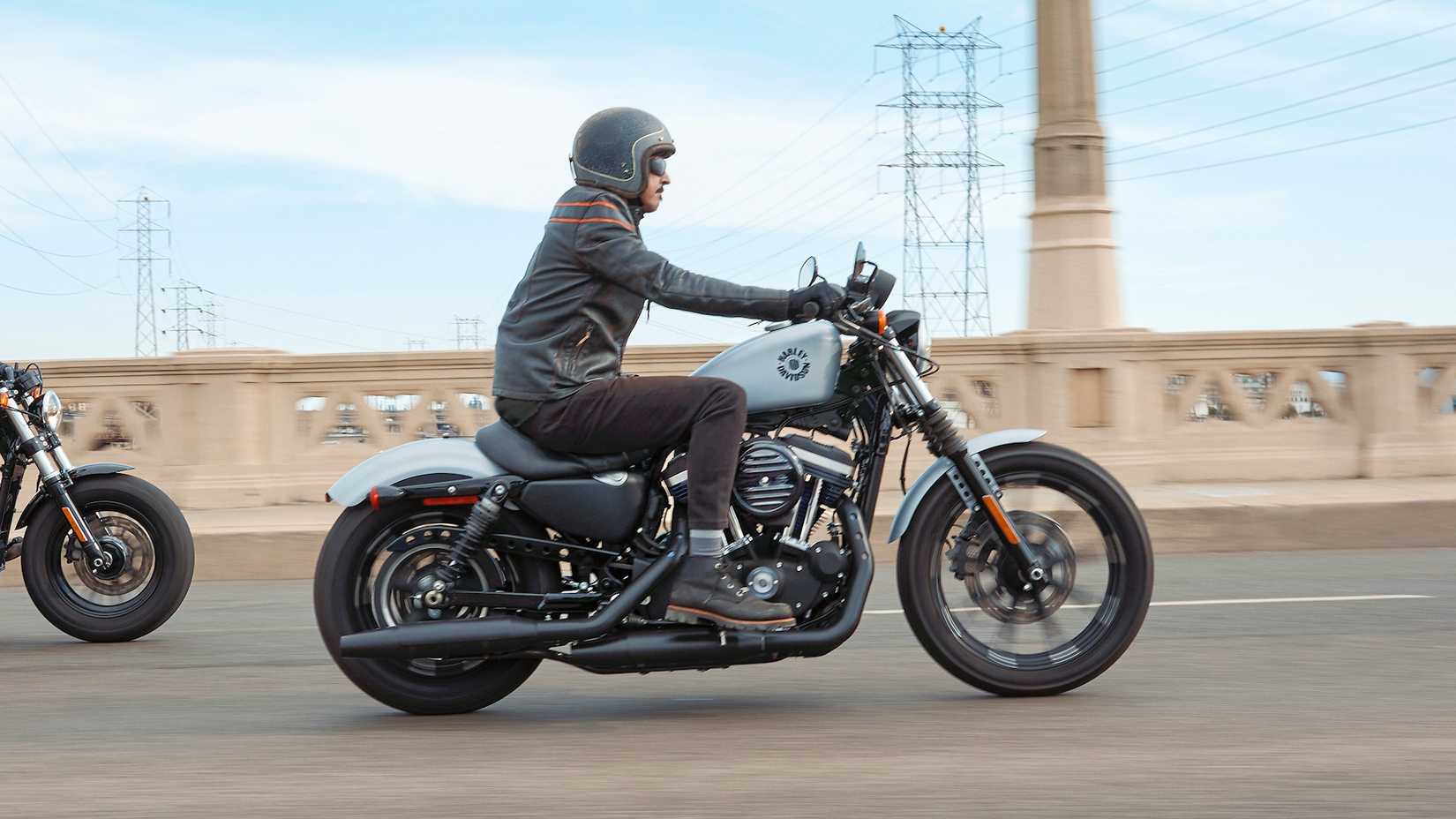 Rider on a 2020 Harley-Davidson Iron 883