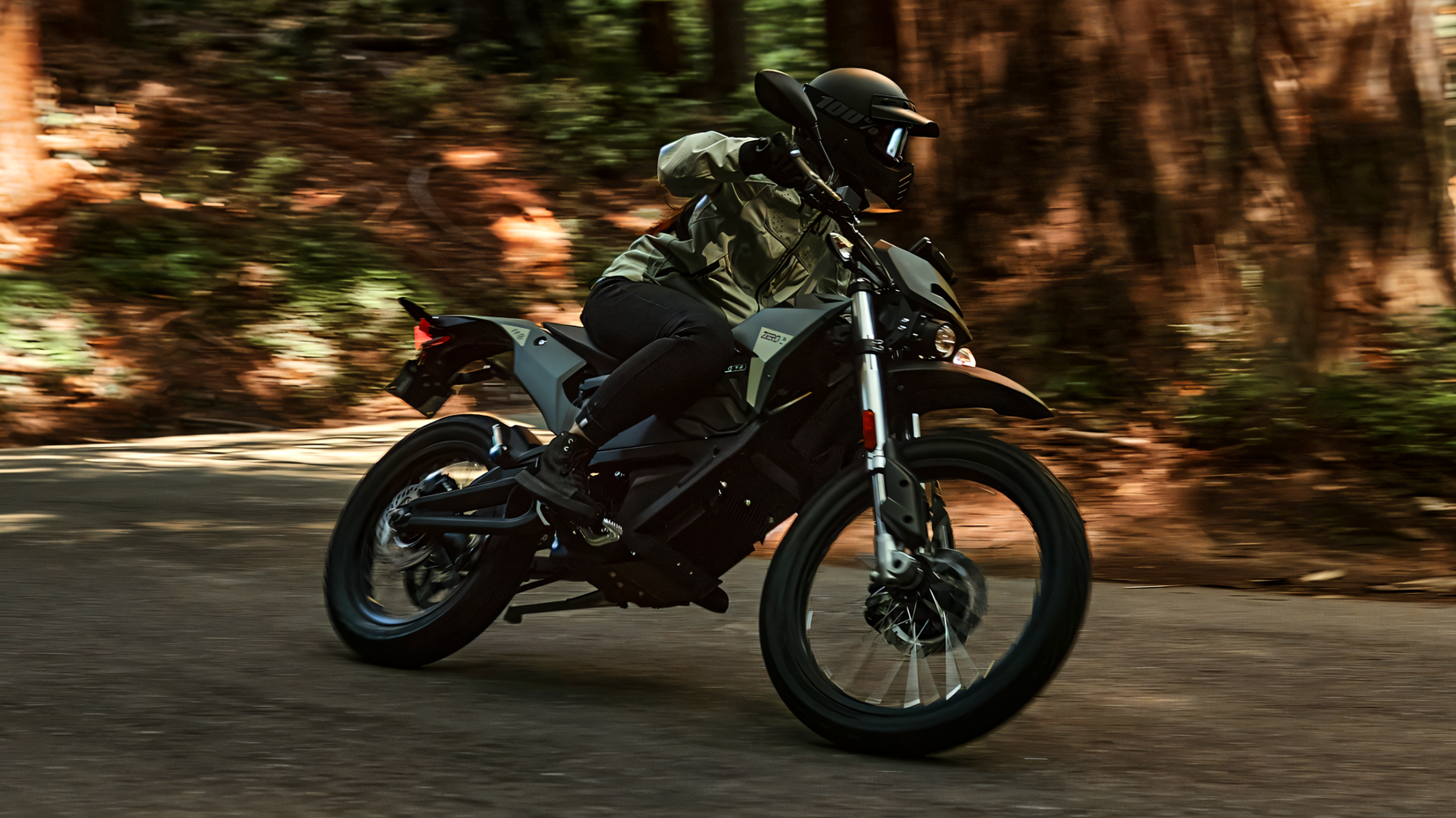 Zero FX electric dual-sport motorcycle off-roading side hd wallpaper view