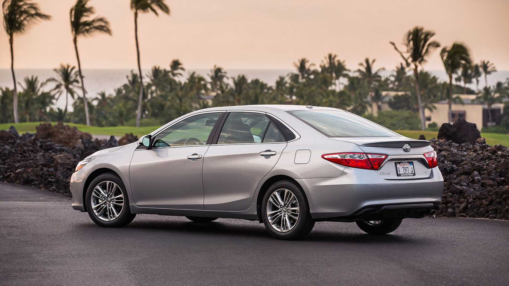 silver 2015 Toyota Camry Rear